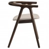 Modway Henry Vegan Leather and Wood Dining Chair White Side