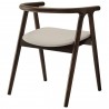 Modway Henry Vegan Leather and Wood Dining Chair White Back