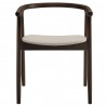 Modway Henry Vegan Leather and Wood Dining Chair White Front
