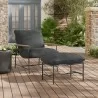 Modway Raya Outdoor Patio Boucle Lounge Chair and Ottoman - Modway Raya Outdoor Patio Boucle Lounge Chair and Ottoman