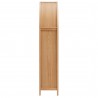 Modway Calista 79" Tall Wide Rattan Arched Storage Cabinet Natural Side