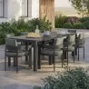 Modway Tahoe 9-Piece Outdoor Patio Aluminum Dining Set With Extendable Table 4 - Modway Tahoe 9-Piece Outdoor Patio Aluminum Dining Set With Extendable Table 4
