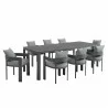 Modway Tahoe 9-Piece Outdoor Patio Aluminum Dining Set With Extendable Table 6 - Modway Tahoe 9-Piece Outdoor Patio Aluminum Dining Set With Extendable Table 6