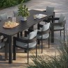 Modway Tahoe 9-Piece Outdoor Patio Aluminum Dining Set With Extendable Table 8