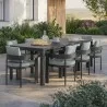 Modway Tahoe 9-Piece Outdoor Patio Aluminum Dining Set With Extendable Table 7 - Modway Tahoe 9-Piece Outdoor Patio Aluminum Dining Set With Extendable Table 7