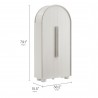 Modway Bellamy Tall Arched Storage Cabinet Ash