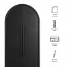 Modway Bellamy Tall Arched Storage Cabinet Black