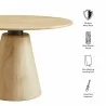 Modway Sabelle 47" Round Wood Dining Table 1 - Modway Sabelle 47" Round Wood Dining Table 1