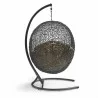 Modway Encase Swing Outdoor Patio Lounge Chair - Mocha  - Back Angle - Modway Encase Swing Outdoor Patio Lounge Chair - Mocha  - Back Angle