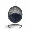 Modway Encase Swing Outdoor Patio Lounge Chair - Navy - Front Angle - Modway Encase Swing Outdoor Patio Lounge Chair - Navy - Front Angle
