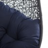 Modway Encase Swing Outdoor Patio Lounge Chair - Navy - Seat Closeup Angle - Modway Encase Swing Outdoor Patio Lounge Chair - Navy - Seat Closeup Angle