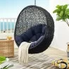 Modway Encase Swing Outdoor Patio Lounge Chair - Navy - Lifestyle - Modway Encase Swing Outdoor Patio Lounge Chair - Navy - Lifestyle