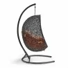 Modway Encase Swing Outdoor Patio Lounge Chair in Orange - Side Angle - Modway Encase Swing Outdoor Patio Lounge Chair in Orange - Side Angle