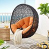 Modway Encase Swing Outdoor Patio Lounge Chair in Orange - Lifestyle