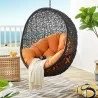 Modway Encase Swing Outdoor Patio Lounge Chair in Orange - Lifestyle - Modway Encase Swing Outdoor Patio Lounge Chair in Orange - Lifestyle