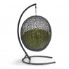 Modway Encase Swing Outdoor Patio Lounge Chair in Peridot - Back Angle
