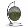 Modway Encase Swing Outdoor Patio Lounge Chair in Peridot - Back Angle - Modway Encase Swing Outdoor Patio Lounge Chair in Peridot - Back Angle