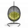 Modway Encase Swing Outdoor Patio Lounge Chair in Peridot - Front Angle