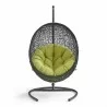 Modway Encase Swing Outdoor Patio Lounge Chair in Peridot - Front Angle - Modway Encase Swing Outdoor Patio Lounge Chair in Peridot - Front Angle