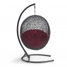Modway Encase Swing Outdoor Patio Lounge Chair - Red - Back Angle