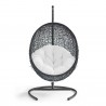 Modway Encase Swing Outdoor Patio Lounge Chair - White - Front Angle