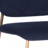 Sunpan Odesa Counter Stool Abbington Navy - Seat Closeup Angle