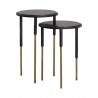 Sunpan Kyrie Nesting Side Table - Set of Two - Front Side Angle