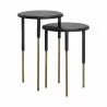 Sunpan Kyrie Nesting Side Table - Set of Two - Front Side Angle - Sunpan Kyrie Nesting Side Table - Set of Two - Front Side Angle