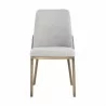 Sunpan Marie Dining Chair Belfast Heather Grey-Bravo Metal - Set of Two - Front Angle - Sunpan Marie Dining Chair Belfast Heather Grey-Bravo Metal - Set of Two - Front Angle