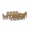 Anderson Teak 11-pc Chelsea Rectangular Dining Table Set