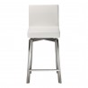 Moe's Home Collection Giro Swivel Counter Stool - White in Front Angle