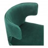 Moe's Home Collection Jennaya Dining Chair Green - Seat Back Close-Up