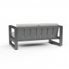 Redondo Loveseat in Cast Silver, No Welt - Back Side Angle