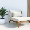 Sunpan Ibiza Armless Chair in Natural - Stinson White - Lifestyle