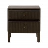 Essentials For Living Highland 2-Drawer Nightstand - Front Opened Angle