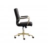 Sunpan Kleo Office Chair in Onyx - Side Angle