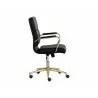 Sunpan Kleo Office Chair in Onyx - Side Angle - Sunpan Kleo Office Chair in Onyx - Side Angle
