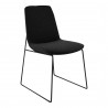 Moe's Home Collection Ruth Dining Chair in Black - Set of Two - Front Side Angle