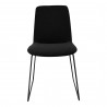 Moe's Home Collection Ruth Dining Chair in Black - Set of Two - Front Angle
