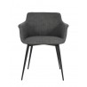 Moe's Home Collection Ronda Armchair in Grey - Set of Two - Front Angle