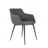 Moe's Home Collection Ronda Armchair in Grey - Set of Two - Front Side Angle