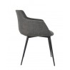 Moe's Home Collection Ronda Armchair in Grey - Set of Two - Side Angle