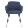 Moe's Home Collection Ronda Armchair in Blue - Set of Two - Front Angle