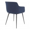 Moe's Home Collection Ronda Armchair in Blue - Set of Two - Back Side Angle
