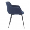 Moe's Home Collection Ronda Armchair in Blue - Set of Two - Side Angle