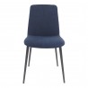 Moe's Home Collection Kito Dining Chair in Blue - Set of Two - Front Angle