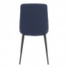 Moe's Home Collection Kito Dining Chair in Blue - Set of Two - Back  Angle
