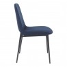 Moe's Home Collection Kito Dining Chair in Blue - Set of Two - Side Angle