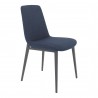 Moe's Home Collection Kito Dining Chair in Blue - Set of Two - Front Side Angle