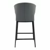Moe's Home Collection Delaney Counter Stool - Grey - Base Angle - Moe's Home Collection Delaney Counter Stool - Grey - Base Angle
